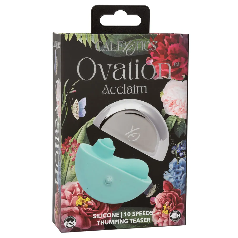 Ovation Acclaim Ergonomic Clitoral Thumping Teaser With Discreet Case