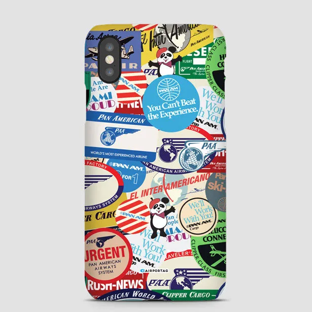 Pan Am Stickers - Phone Case