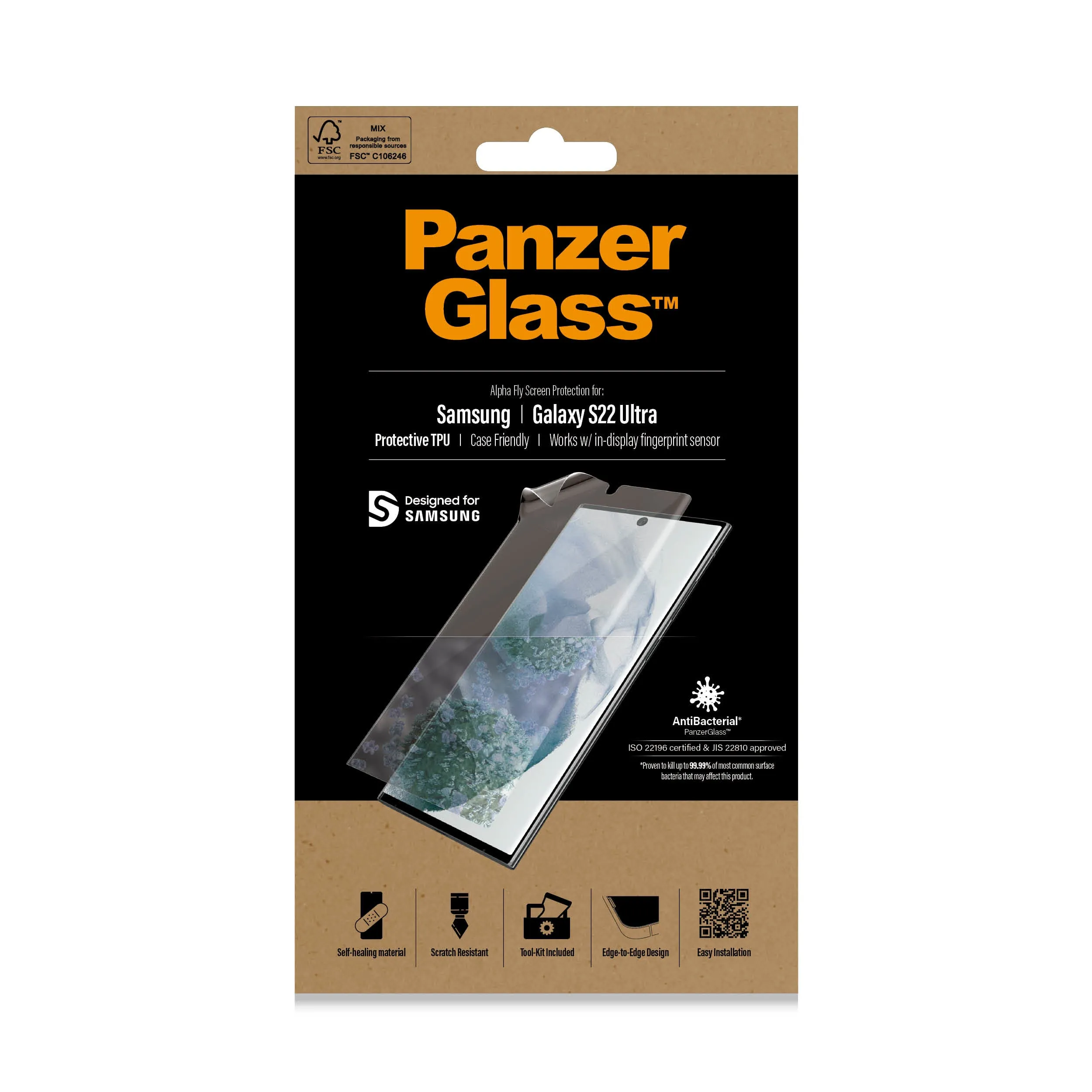 Panzerglass Samsung Galaxy S22 Ultra Cas