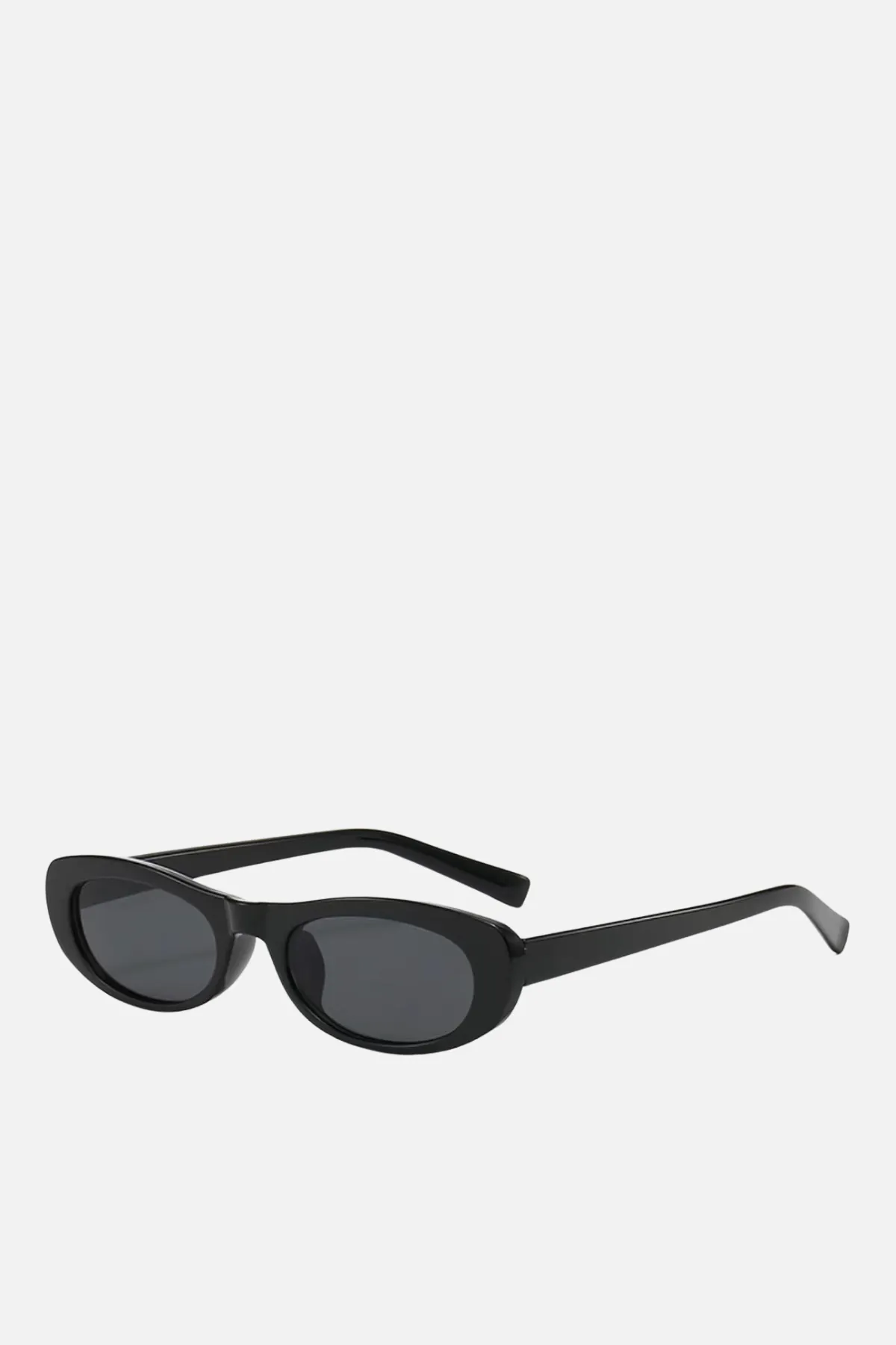 PARIS Black Oval Sunglasses