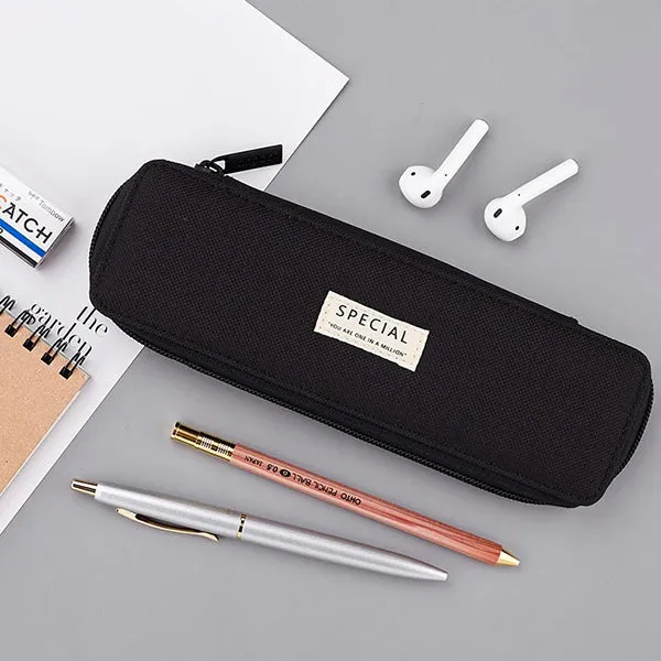 Pastel Zippered Simplest Slim Pencil Case