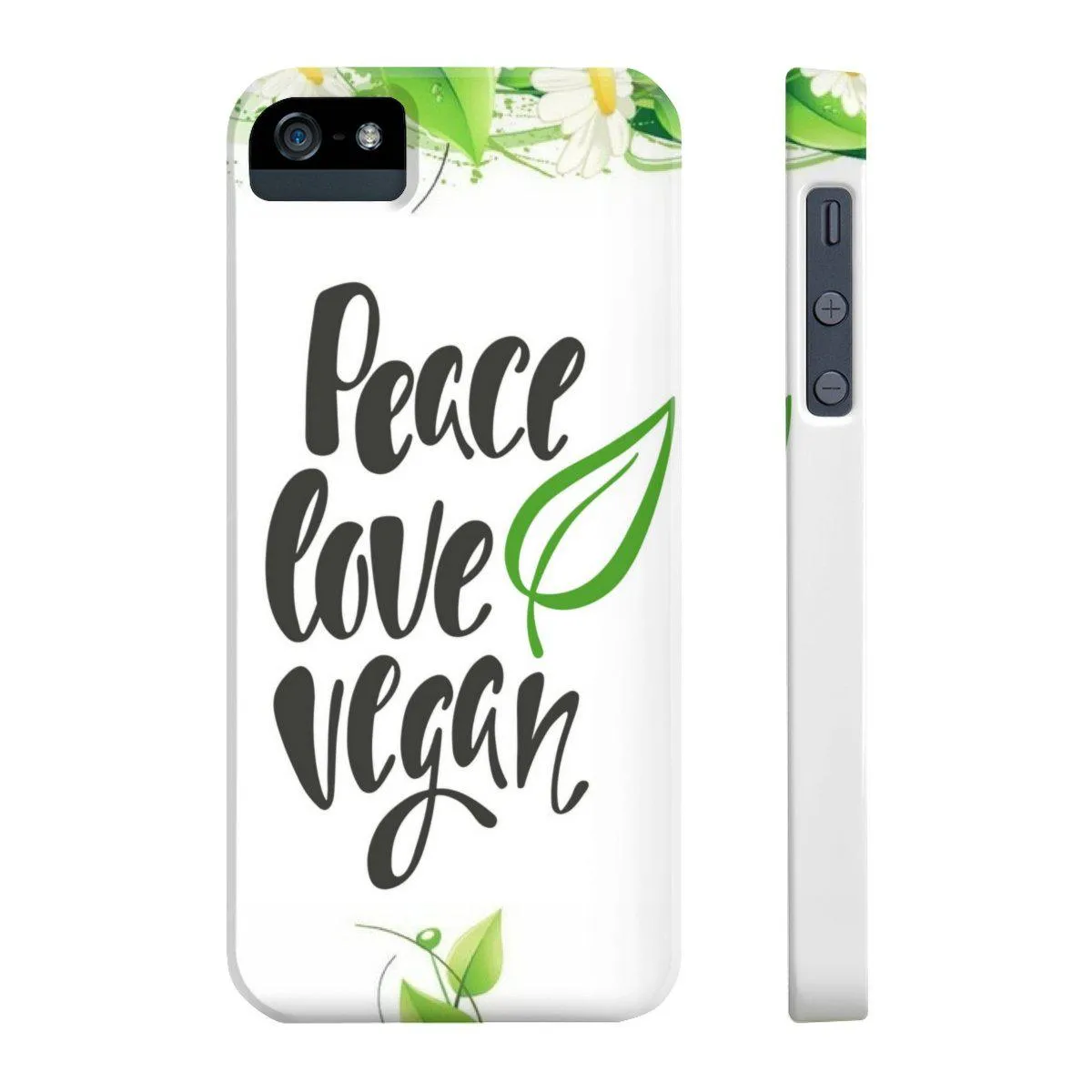 Peace Love Vegan Case Mate Slim Phone Cases