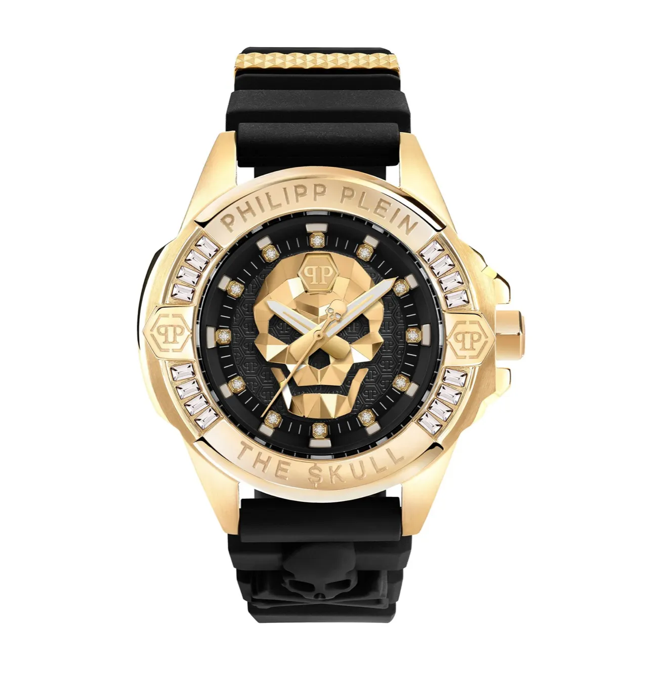 Philipp Plein Mens Watch High-Conic The Skull Gold PWAAA0521