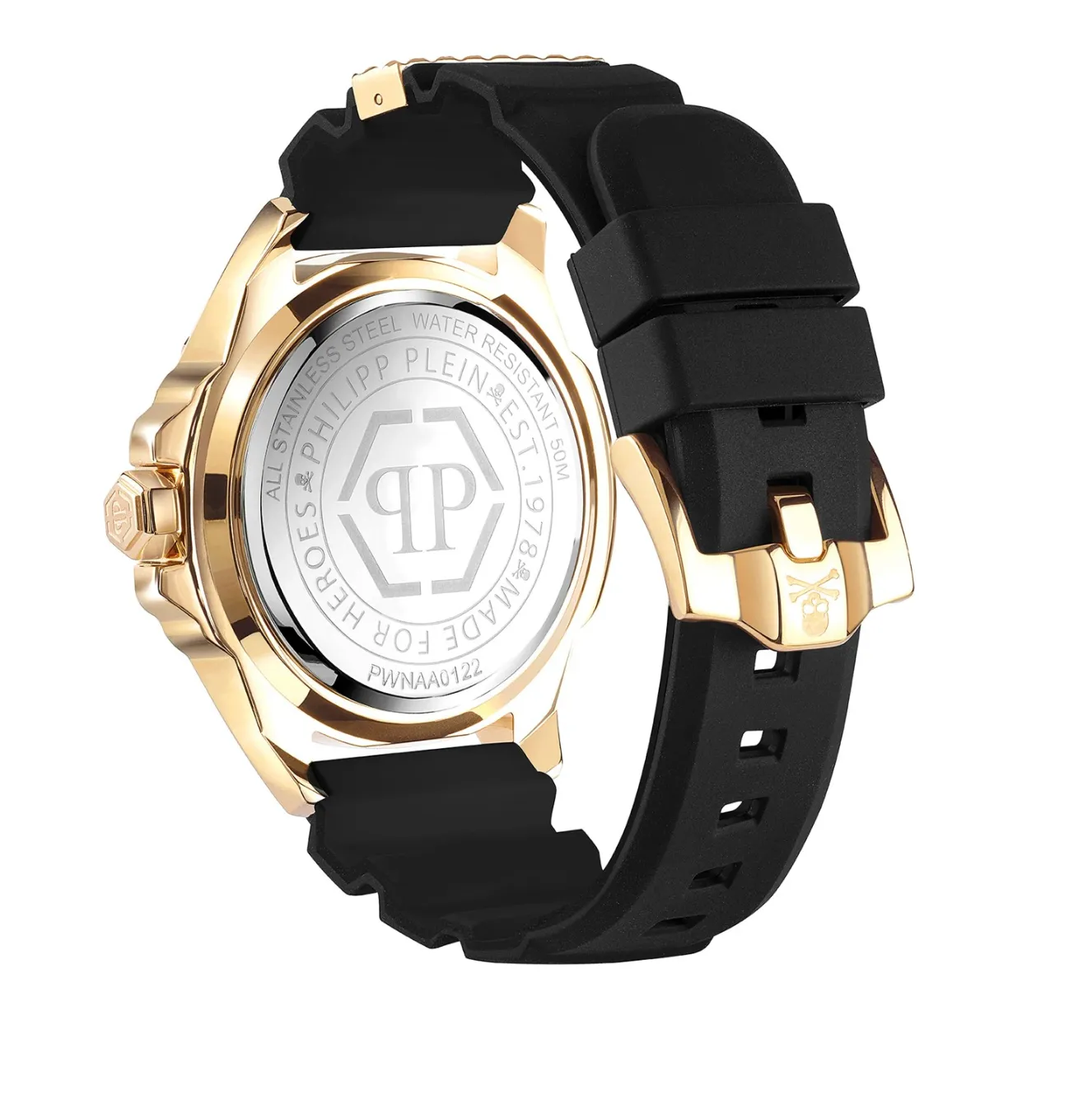 Philipp Plein Mens Watch High-Conic The Skull Gold PWAAA0521