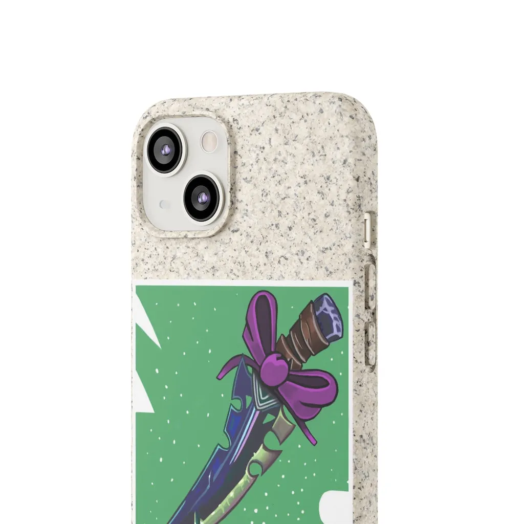 Pink Ribbon and Sword Biodegradable Case