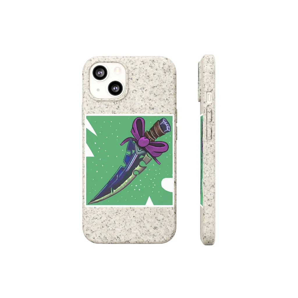 Pink Ribbon and Sword Biodegradable Case