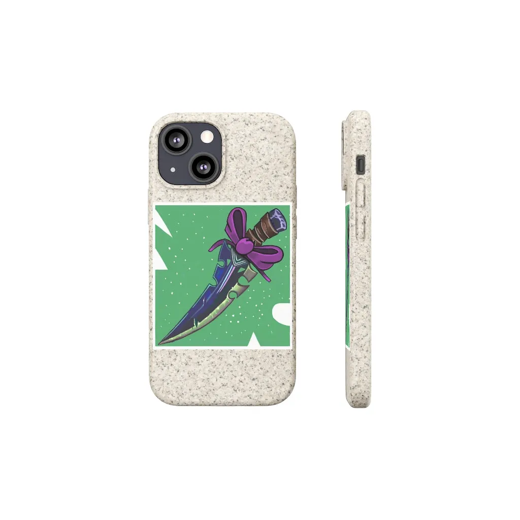 Pink Ribbon and Sword Biodegradable Case