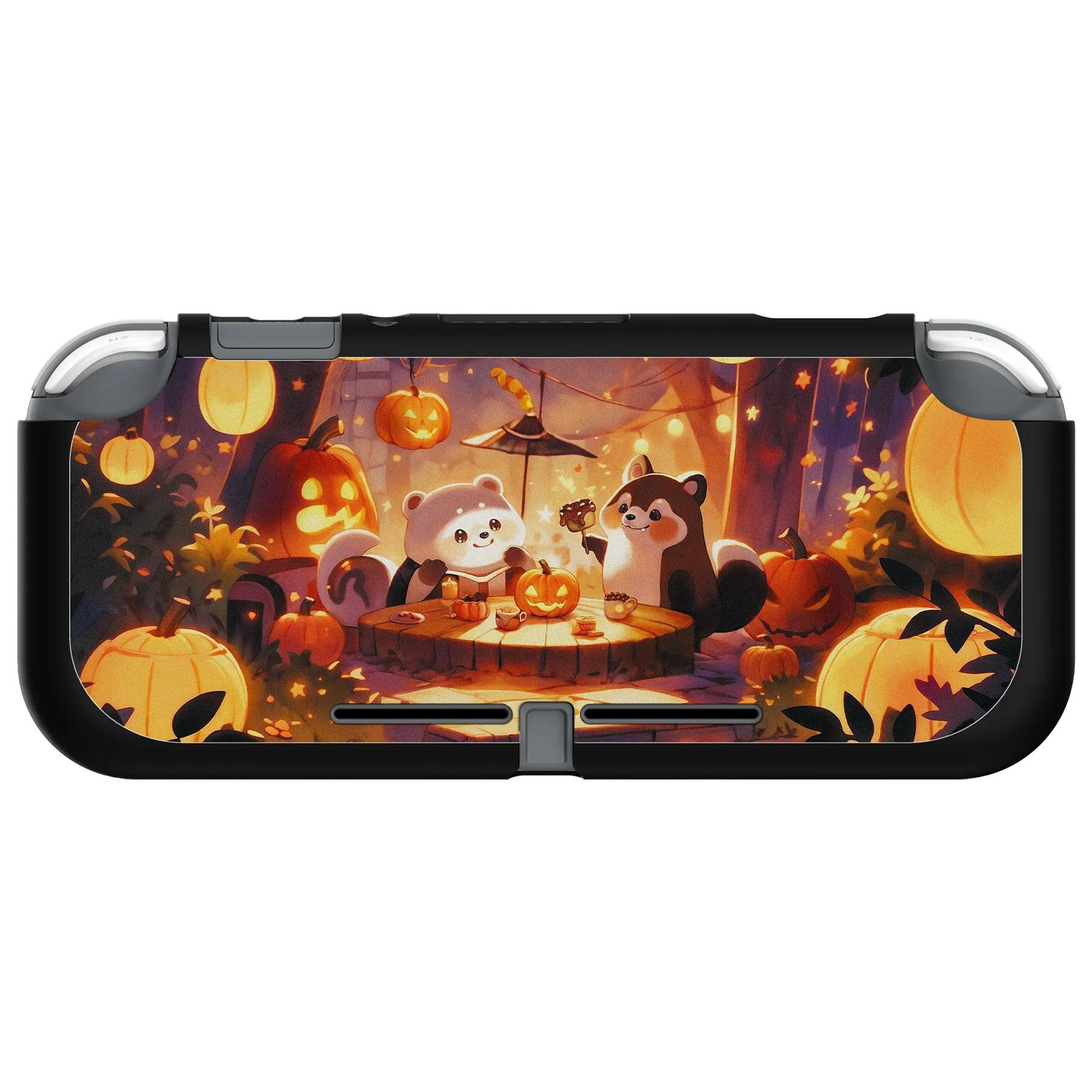 PlayVital Halloween Pumpkin Fest Custom Protective Case for NS Switch Lite, Soft TPU Slim Case Cover for NS Switch Lite - LTU6029