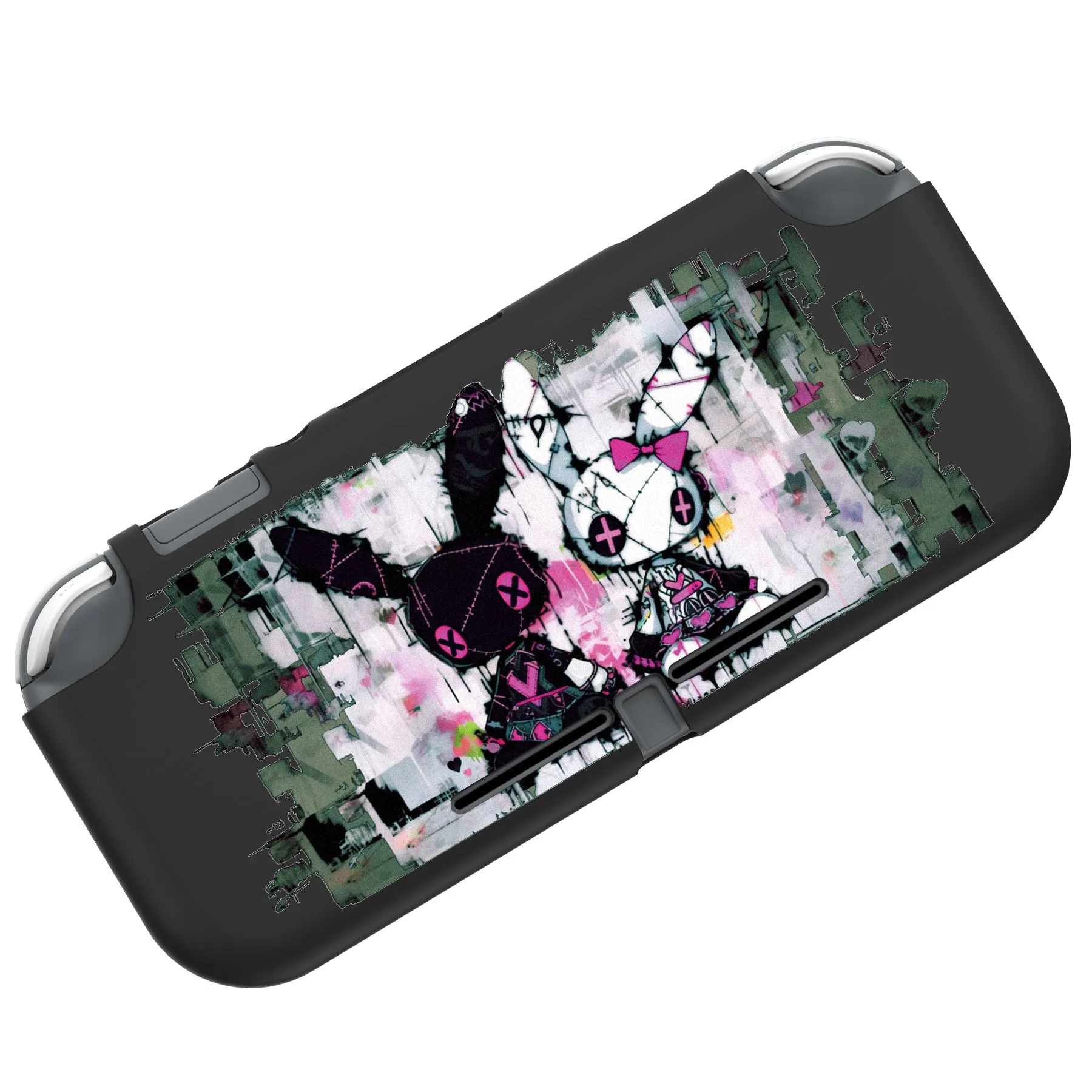 PlayVital Lovely Punky Bunny Custom Protective Case for NS Switch Lite, Soft TPU Slim Case Cover for NS Switch Lite - LTU6035