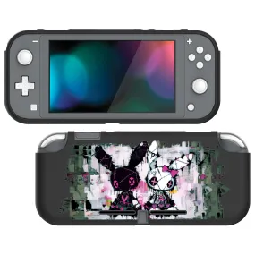 PlayVital Lovely Punky Bunny Custom Protective Case for NS Switch Lite, Soft TPU Slim Case Cover for NS Switch Lite - LTU6035