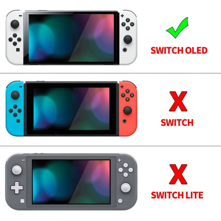 PlayVital ZealProtect Soft Protective Case for Nintendo Switch OLED, Flexible Protector Joycon Grip Cover for Nintendo Switch OLED with Thumb Grip Caps & ABXY Direction Button Caps - Pool Party Kitten - XSOYV6014