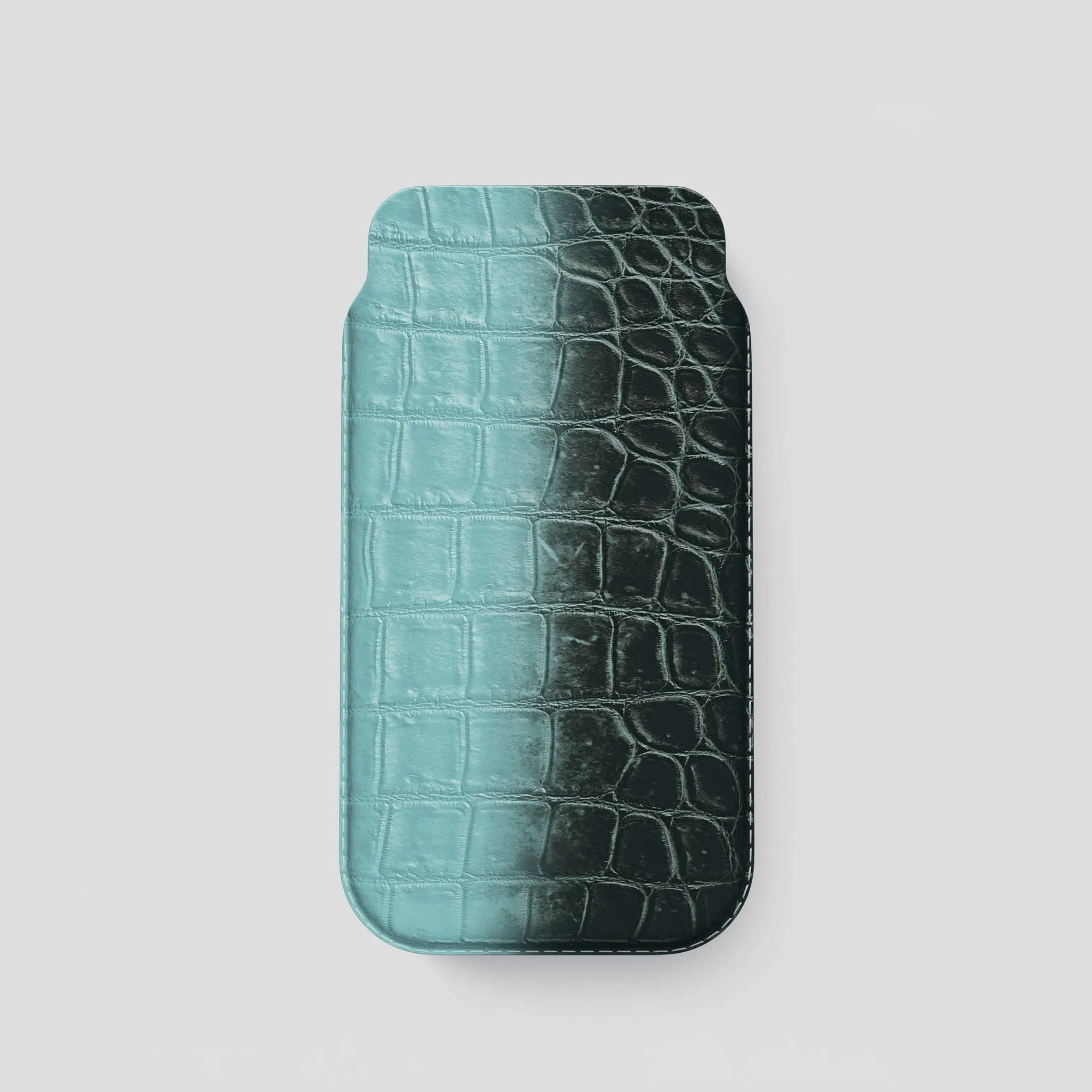 Pouch Case For iPhone 13 Pro In Himalayan Crocodile