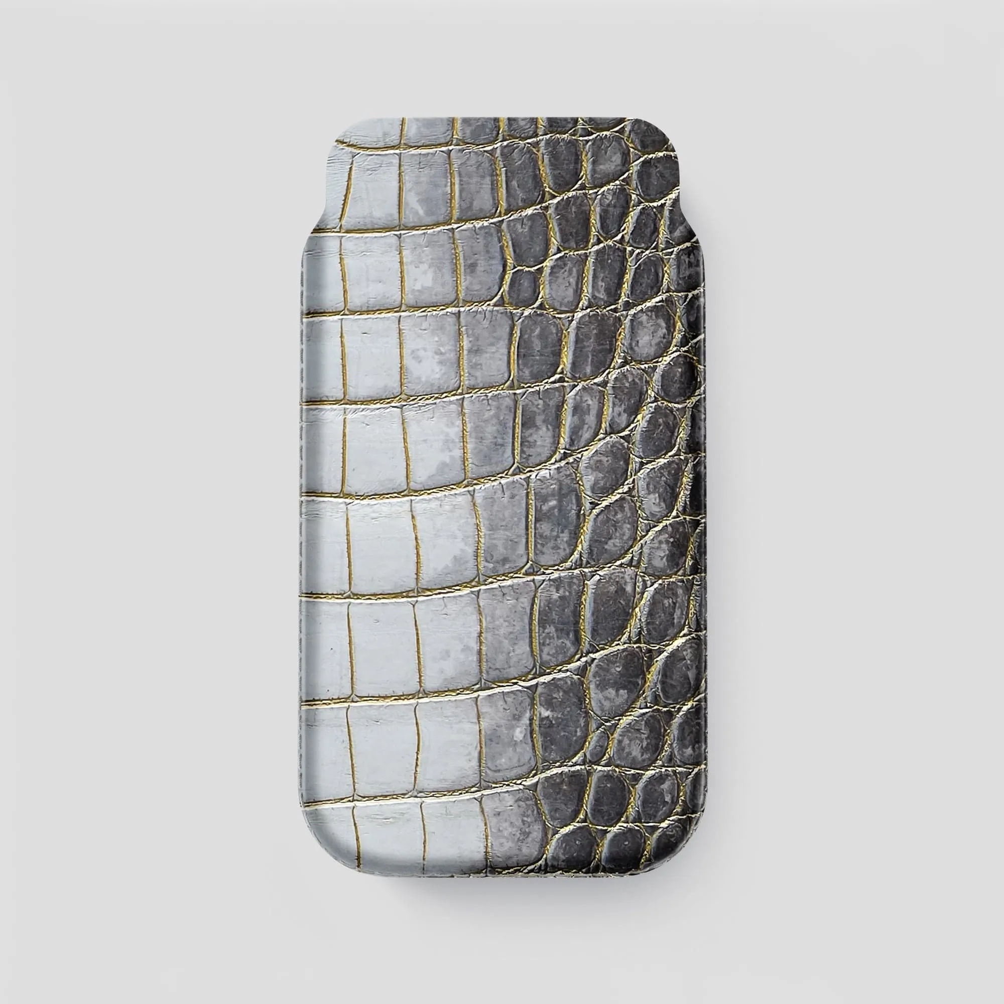 Pouch Case For iPhone 15 Pro Max In Himalayan Crocodile