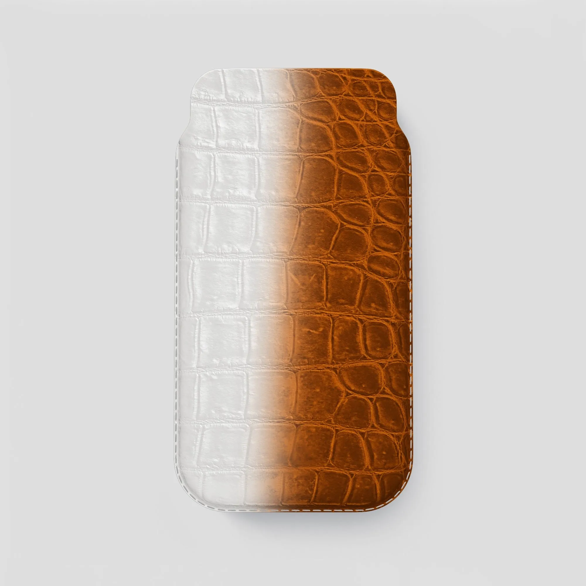 Pouch Case For iPhone 15 Pro Max In Himalayan Crocodile