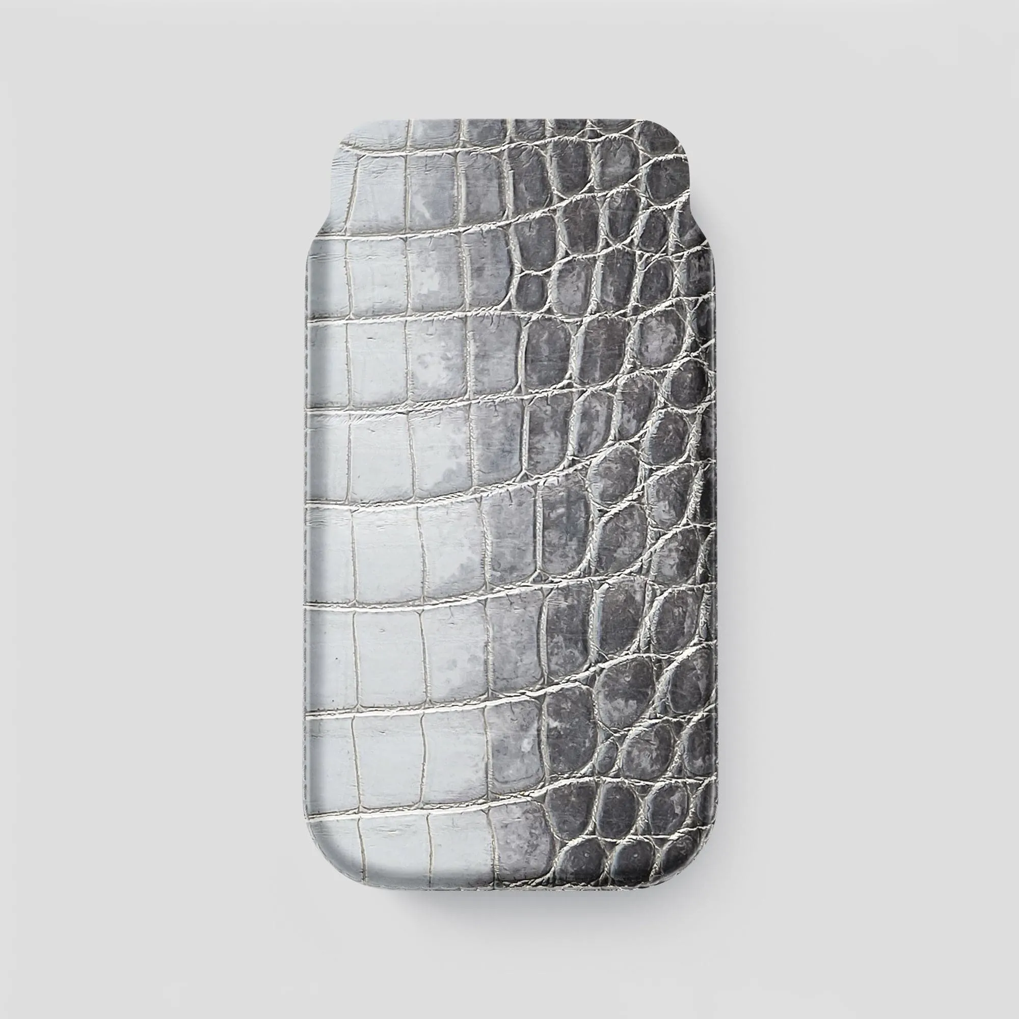 Pouch Case For iPhone 15 Pro Max In Himalayan Crocodile