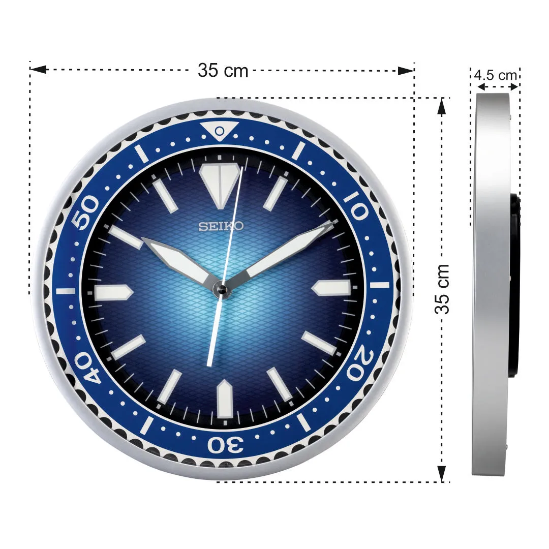 QXA791A Blue Textured Dial Clock