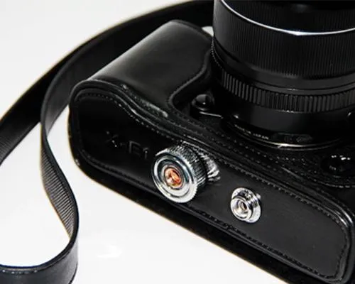 Retro Fujifilm X-E2 Camera Leather Case