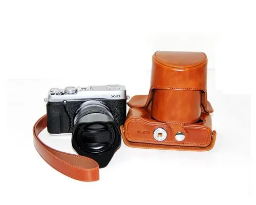 Retro Fujifilm X-E2 Camera Leather Case