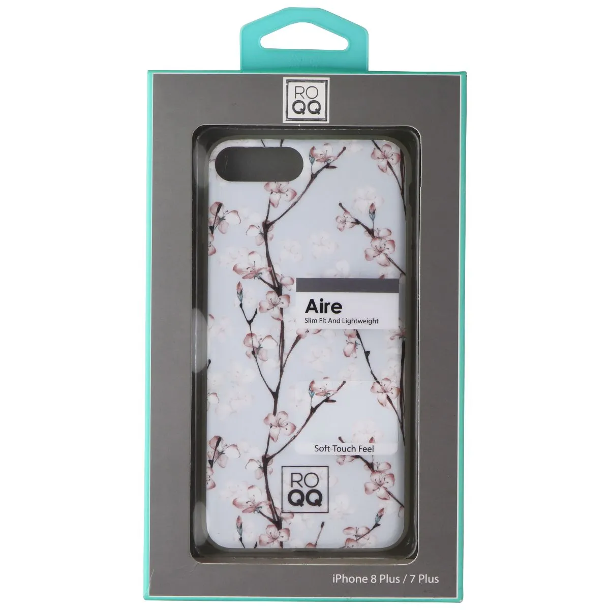 ROQQ Aire Series Slim Fit Case for Apple iPhone 8 Plus/7 Plus - Cherry Blossom