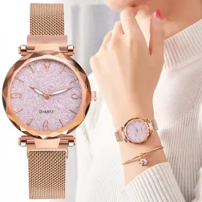 Rose Gold 2020 Luxury Sky Lady Wrist Watch