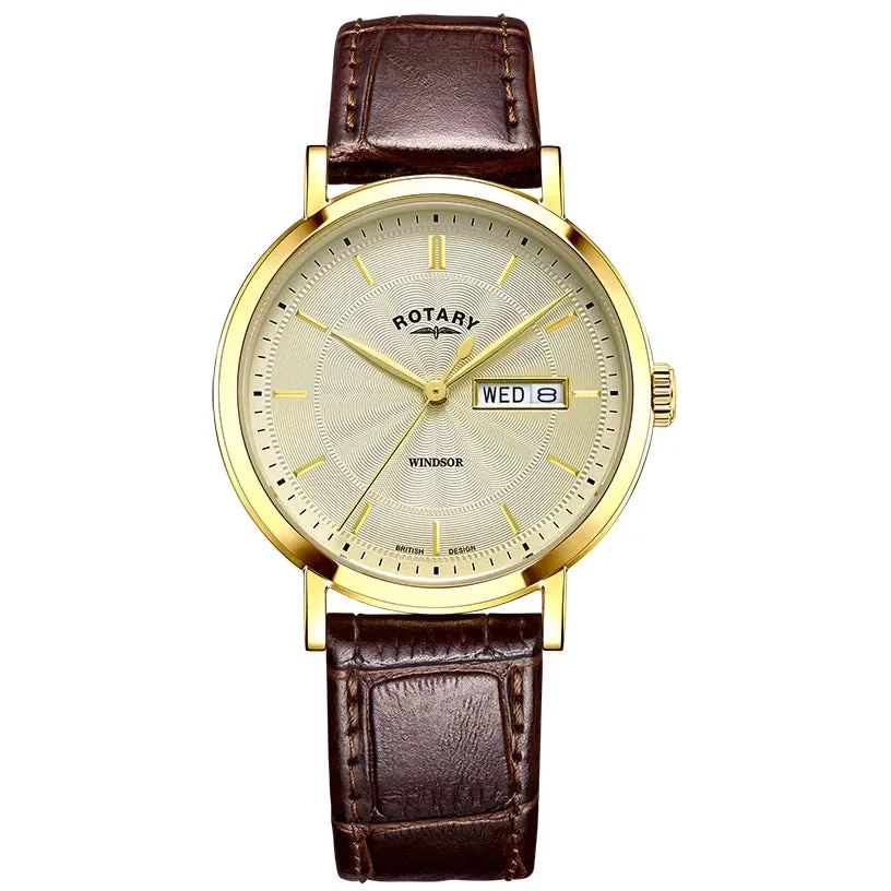 Rotary Windsor Men's Gold Watch GS05423/03