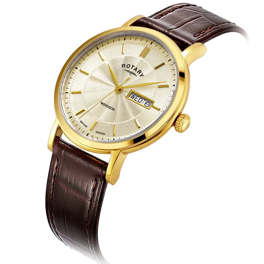 Rotary Windsor Men's Gold Watch GS05423/03