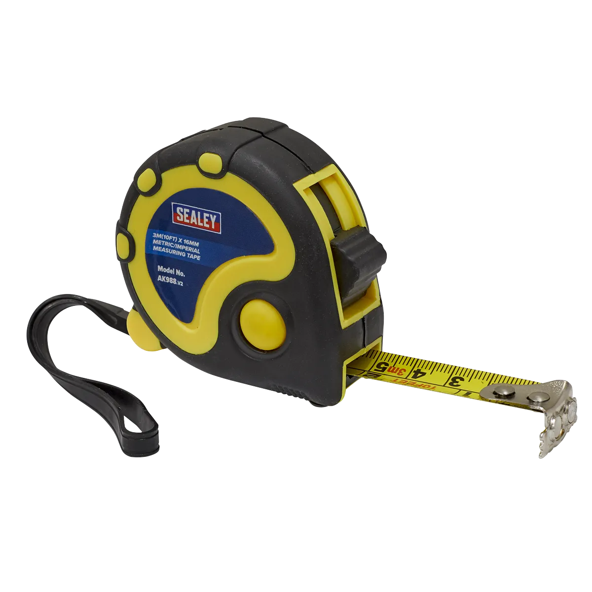 Rubber Tape Measure 3m(10ft) x 16mm - Metric/Imperial