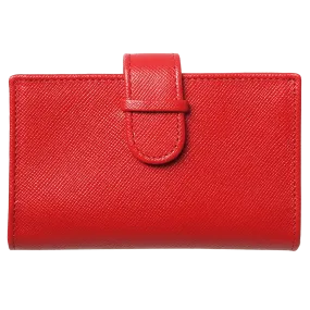 Saffiano Business Card Case Red