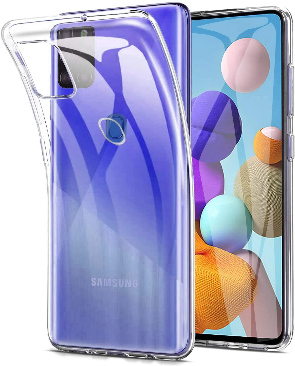 Samsung Galaxy A21s Gel Cover - Clear Transparent