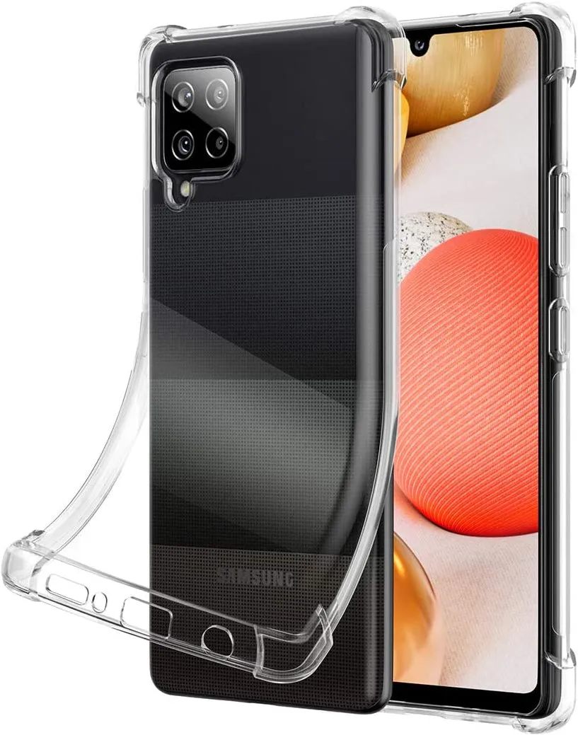 Samsung Galaxy A42 5G Gel Bumper Rugged Cover - Transparent Clear