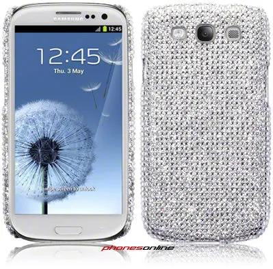 Samsung Galaxy S3 Diamante Case Silver