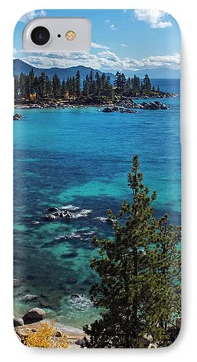 Sand Harbor Lookout By Brad Scott  - Phone Case