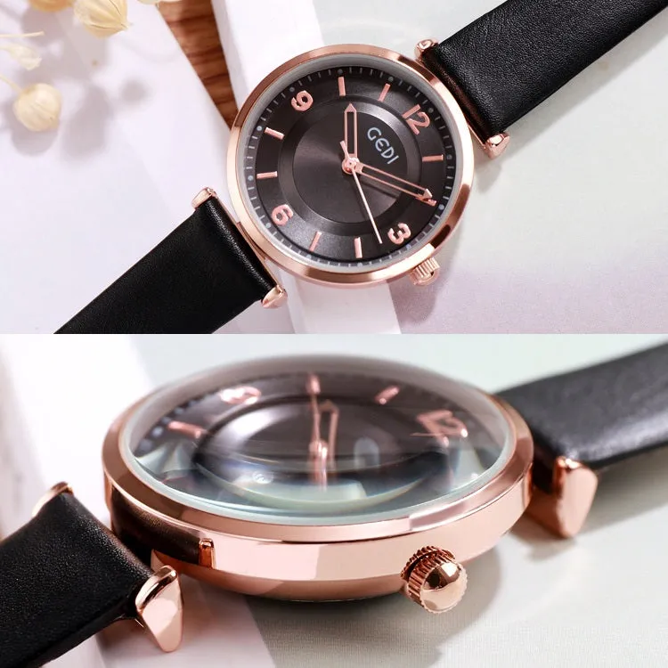 Simple Quartz Women's Watch With Scale