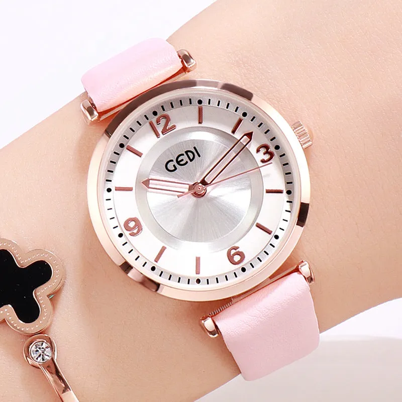 Simple Quartz Women's Watch With Scale