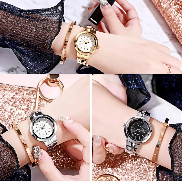 Simple Steel Strap Quartz Women's Watch