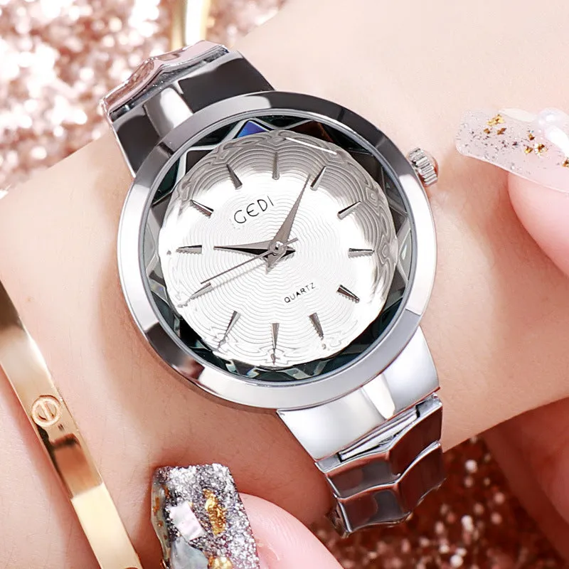 Simple Steel Strap Quartz Women's Watch