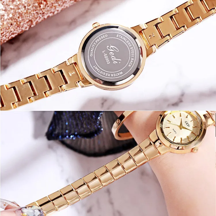 Simple Steel Strap Quartz Women's Watch