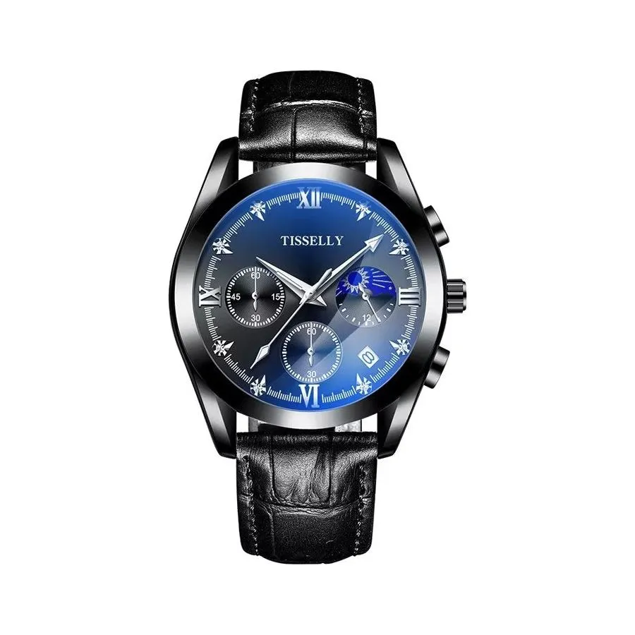 Slim Profile Luminous Business Watch with Zinc Alloy Case