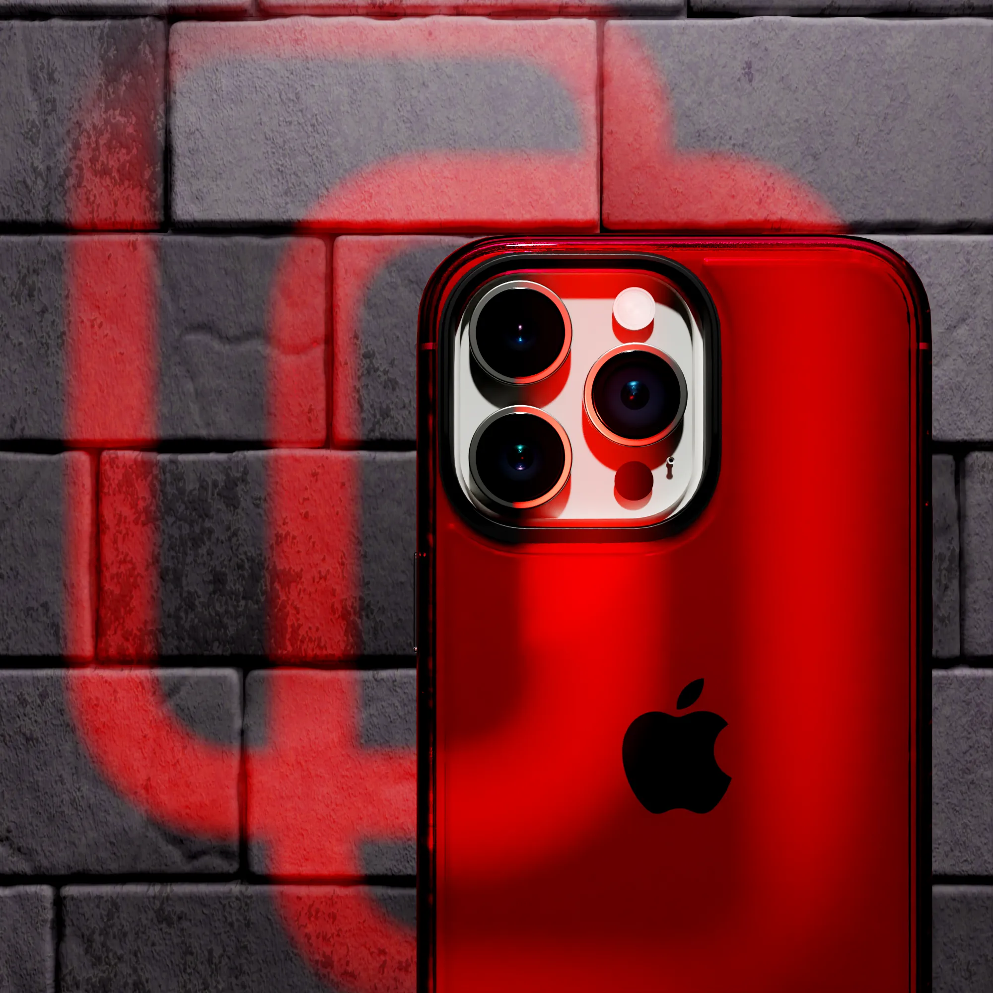 Slim TPU Case for Apple iPhone 15 Pro | Scarlet Red | Altitude Series