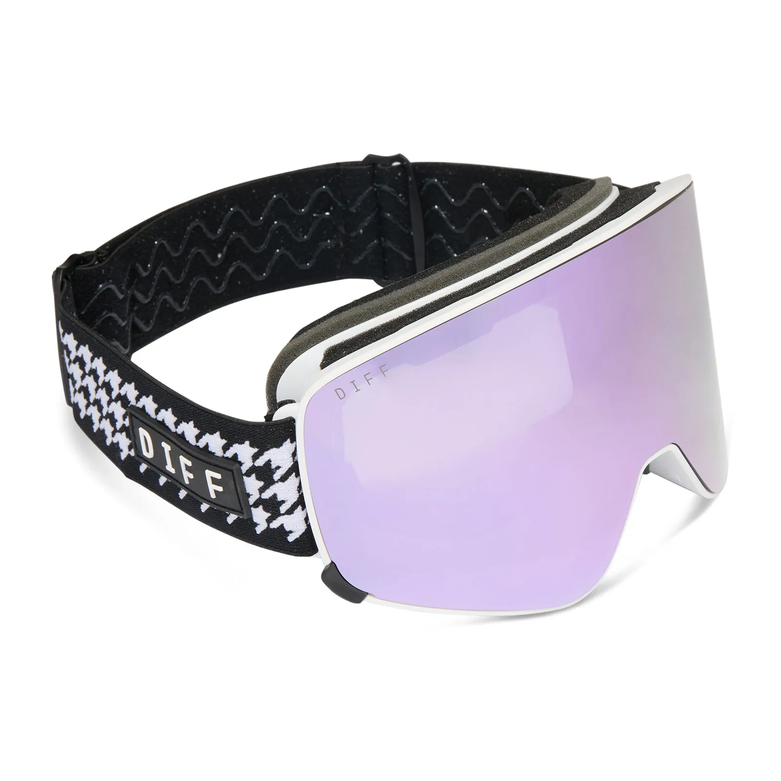 SNOW GOGGLES - FROST   HOUNDSTOOTH   LILAC MIRROR   POLARIZED SUNGLASSES