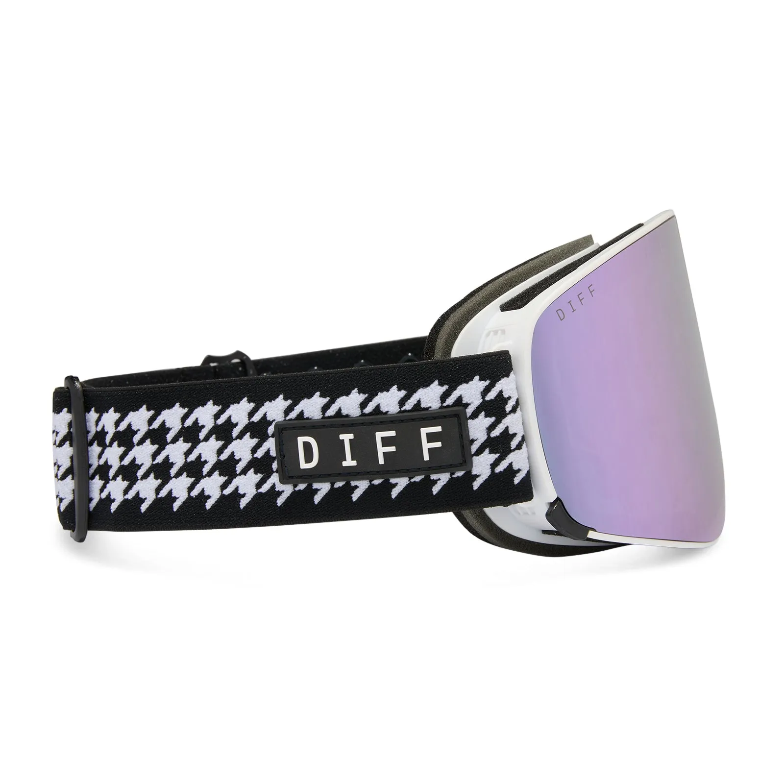 SNOW GOGGLES - FROST   HOUNDSTOOTH   LILAC MIRROR   POLARIZED SUNGLASSES