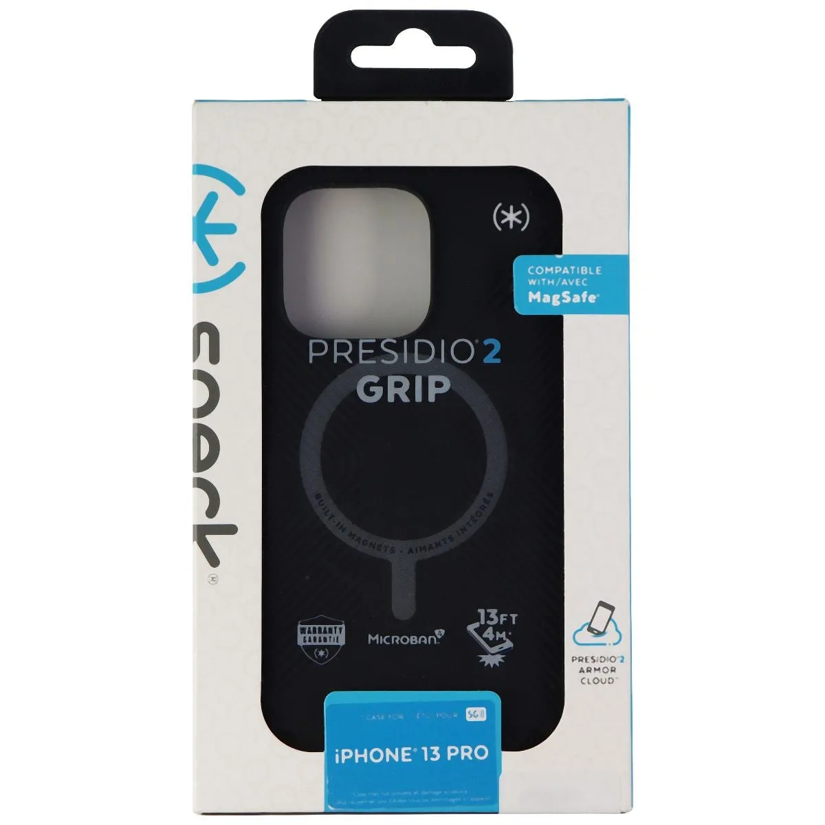 Speck Presidio2 Grip SeriesCase for  MagSafe  for  Apple iPhone 13 Pro - Black