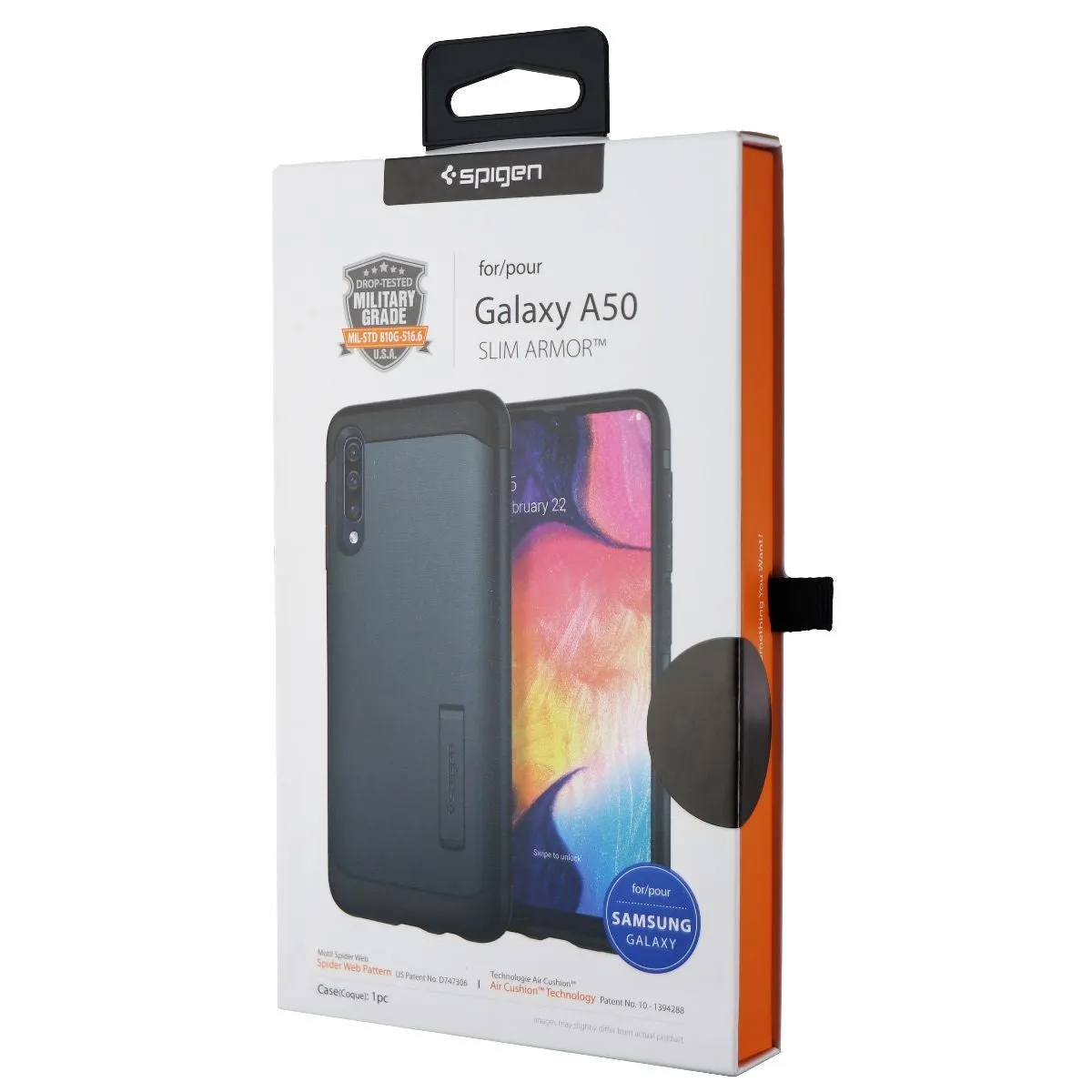 Spigen Slim Armor Dual Layer Case for Samsung Galaxy A50 - Metal Slate