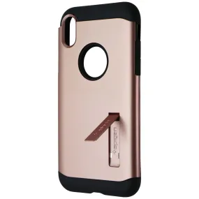 Spigen Slim Armor Series Case with Kickstand for Apple iPhone XR - Rose Gold