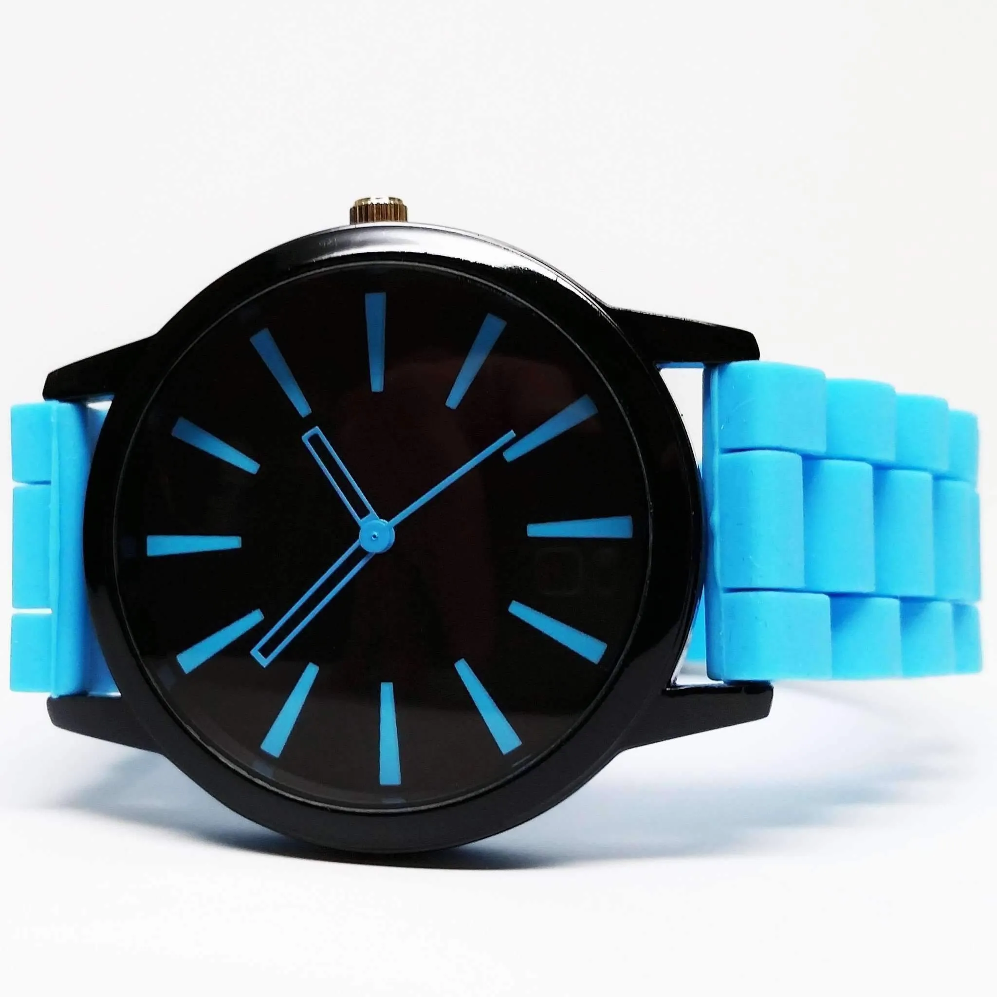 Sporty Silicone Watch in Blue