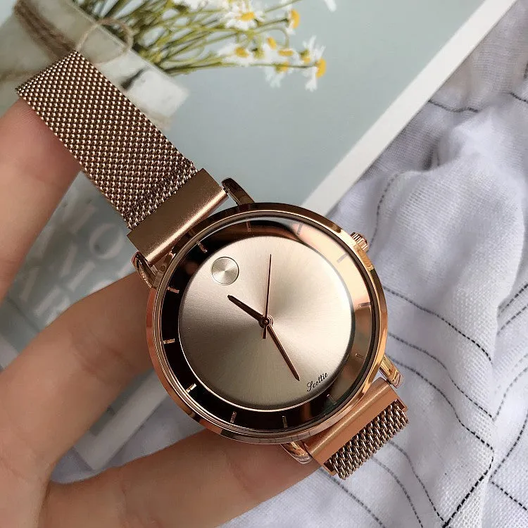 Starry Pattern Mesh Strap Women's Watch