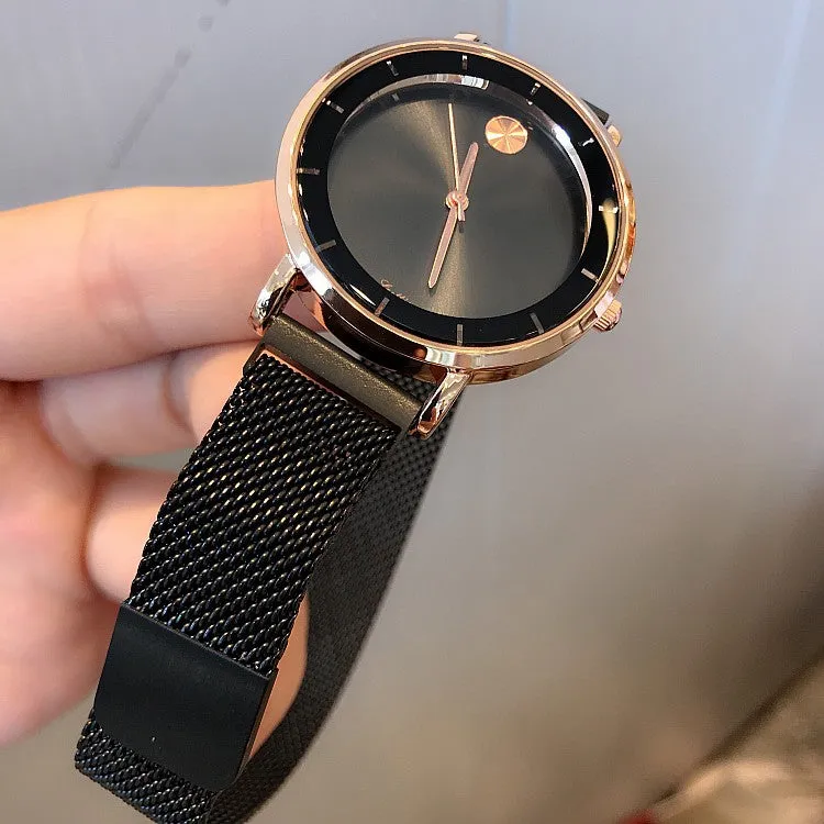 Starry Pattern Mesh Strap Women's Watch