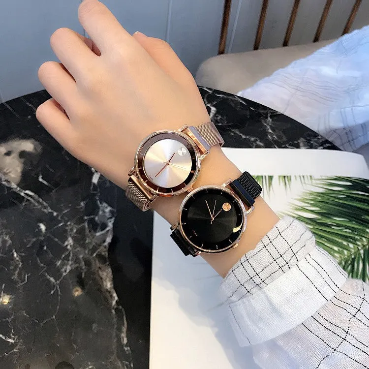 Starry Pattern Mesh Strap Women's Watch