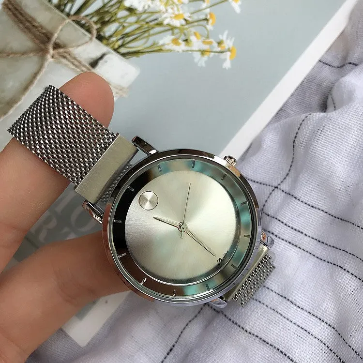 Starry Pattern Mesh Strap Women's Watch