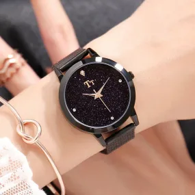 Starry Sky Mesh Strap Women's Watch